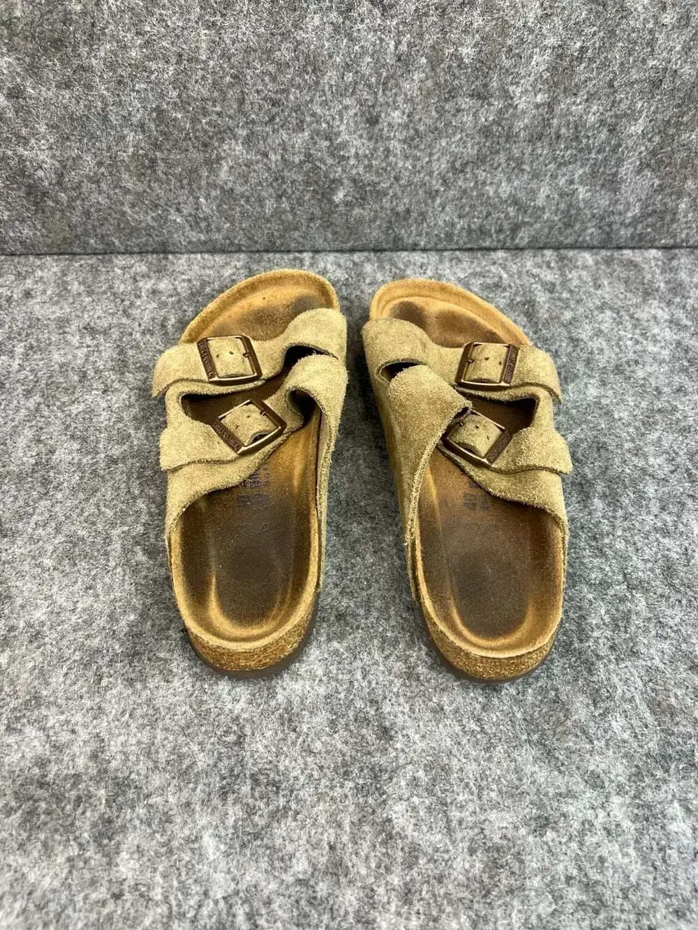 Birkenstock Arizona Brown Suede Sandals Shoes Women's US 9 EU 40